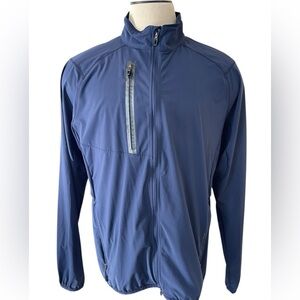 RALPH LAUREN RLX Navy Blue Full Zip Pullover Lightweight Golf Performance XLarge